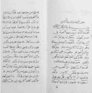 Hasan Kutsi Efendi’nin Ahmet Ziya Efendiye verdiği icazetin ilk iki sayfası 